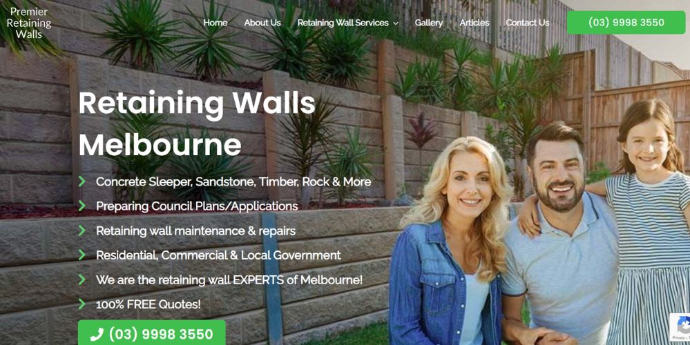 premier retaining walls
