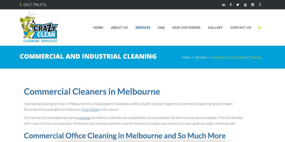 crazy clean cleaning services, factory cleaning