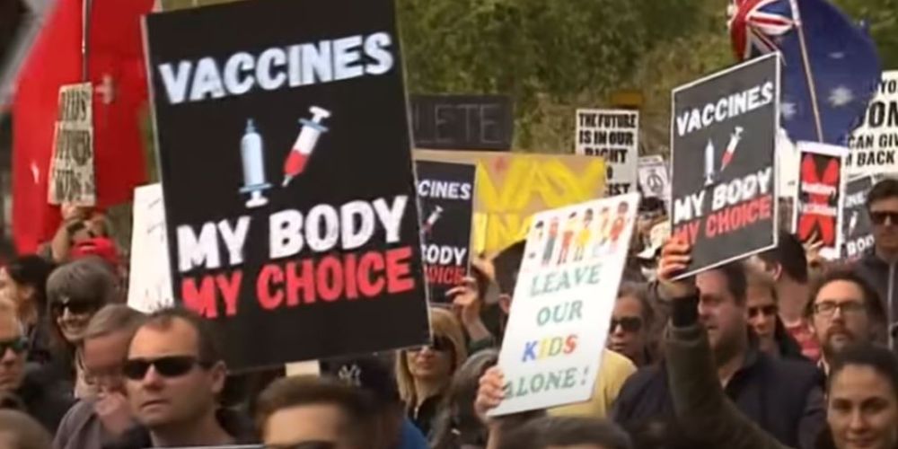 australia vaccine protest